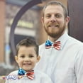 thumbnail image 2 of PMU Patriotic Sequin Bowtie with Adjustable Strap, Red White & Blue American Flag Design, 4th of July Decorations Costume Accessory for Holidays, Veterans, Election & Independence Day, (1/Pkg) Pkg/1, 2 of 7