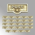 thumbnail image 2 of 25 Switch Plate Tags POST Name Signs Labels Lacquered Brass Traditional Engraved Wall Light Switch Cover Labels | Renovators Supply, 2 of 2