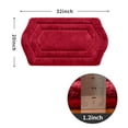 thumbnail image 2 of Extra Thick Bath Linen Rug Set Soft Plush Anti-Slip Bath Mat Water Absorbent Shaggy Polyester for Bathroom Living Room Bedroom Gray 24x36 Inches, 2 of 7