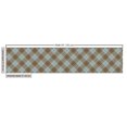 thumbnail image 2 of Ambesonne Brown Plaid Fabric by the Yard Upholstery, Repeated Bicolor Tartan, 2 Yards, Pale Slate Blue Dark Tan, 2 of 4