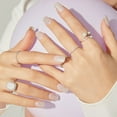 thumbnail image 6 of Ohora Semi Cured Gel Nail Strips (N Dress Up) - Works with Any Nail Lamps, Salon-Quality, Long Lasting, Easy to Apply & Remove - Includes 2 Prep Pads, Nail File & Wooden Stick, 6 of 7