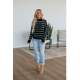thumbnail image 2 of Aveline Striped Sweater - Black, 2 of 5