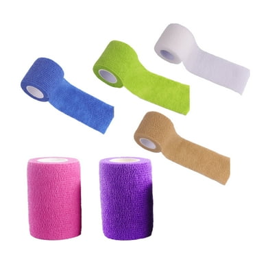 XIRQI 6Pcs Self Adhesive Bandage Wrap,Strong Breathability Wrist Tape,Easy to Tear by Hand Athletic Tape