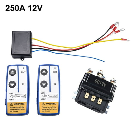 

Lierteer 12V 250A Contactor Winch Control Solenoid Twin Wireless Remote Suit Recovery