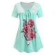 thumbnail image 1 of Talla grande de encaje de cordones de rosa de teatro Rosegal Camisetas tallas grandes, 1 of 5