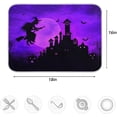 thumbnail image 4 of GZHJMY Halloween Night Flying Witch Absorbent Dish Drying Mat Microfiber Kitchen Countertop Table Protector Multi-Purpose Counter Rack Sink Drainer Pad (16" x 18"), 4 of 6