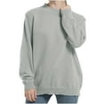 thumbnail image 2 of Jjayotai Womens Sweater, Thin Knitted Sweaters, Long Sleeve Shirts Plus Size Pullovers, Solid Fall Winter Clothes Gray XXL, 2 of 3