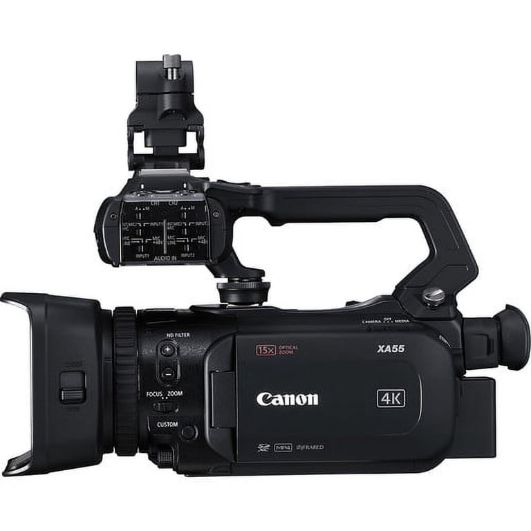 Canon XA55 UHD 4K30 Camcorder with Dual-Pixel Autofocus + 64GB