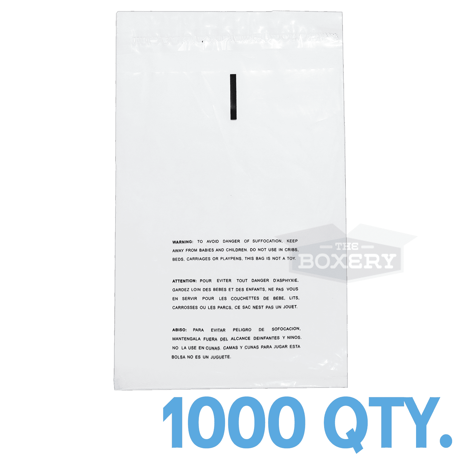 Secure Seal 14x20 Suffocation Warning Clear FBA Bags Self-Sealing/Resealable Pack of 1,000 
