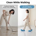 thumbnail image 3 of Mop Slippers Shoes 1 Pairs (2 Pieces) - Microfiber Cleaning House Mop Slippers Floor Cleaning Tools Shoe Cover Soft Washable Reusable Chenille Foot Socks Floor Cleaning Tools Shoe Cover, 3 of 4