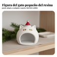 thumbnail image 3 of Abbraccia Decoración de gato diseño japonés, casa de gato de invierno de resina, coleccionable miniatura creativo, decoración para el hogar, 3 of 6