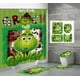 thumbnail image 2 of Cortina de ducha de poliéster impermeable con estampado digital de Grinch navideño, cortinas de ducha para baño, 2 of 6