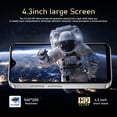 thumbnail image 5 of Mini 4G Smartphone Unlocked with 4.3 Inch Full Screen, Android Smart Phone Dual SIM Dual Camera 2750mAh Facial Recognition Bluetooth WiFi Student Pocket Cellphone (White), 5 of 16