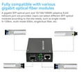 thumbnail image 2 of Langgg Metal Optical Media Converter Replacement Heats Dissipation LED Indicator Heats-resistant Home Fiber Switch Module US Plug Single Fiber 3KM LC, 2 of 9