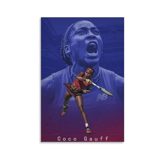 Coco Gauff Poster Canvas Poster Art Poster Canvas Painting Decor Wall Print Photo Gifts Home Modern Decorative Posters 16x24inch(40x60cm)