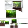 thumbnail image 4 of Fish  Background, Aquarium Background Terrarium Decor Water Grass Style Aquarium Poster PVC Adhesive Decor Paper Cling Decals Sticker for Aquarium Fish  Decoration, 4 of 8