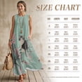 thumbnail image 7 of Xoenoiee Cat Cherry Blossom Print Summer Dresses for Women 2026, Vacation Outfits Casual Sleeveless Sundress Resort Wear, Cotton Linen Lightweight Maxi Dress with Pockets, Size 3XL, 7 of 7
