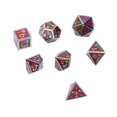 thumbnail image 2 of Juego De Dados De Metal, Dados De Poliedros Resistentes Al Desgaste De Número Claro, 7 Piezas, Bordes Brillantes, Duraderos, Multifuncionales Para Entretenimiento Diario Para ANGGREK Tipo 1, 2 of 8
