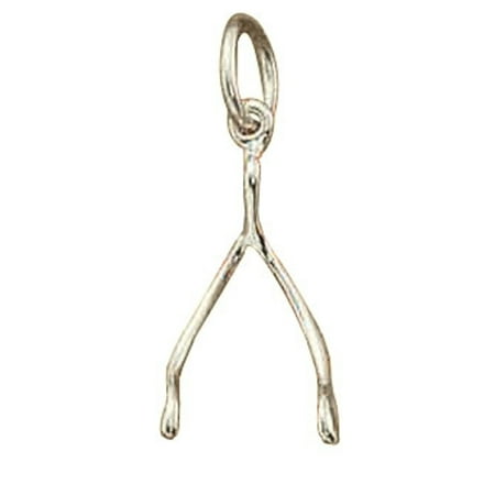 Sterling Silver Wishbone Necklace - Sterling Silver 16