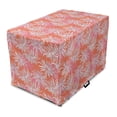 thumbnail image 1 of Floral Dog Crate Cover, Hand Drawn Interpretation of Chrysanthemum Flowers, Easy to Use Pet Kennel Cover Small Dogs Puppies Kittens, 7 Sizes, Burnt Sienna Pink, by Ambesonne, 1 of 6