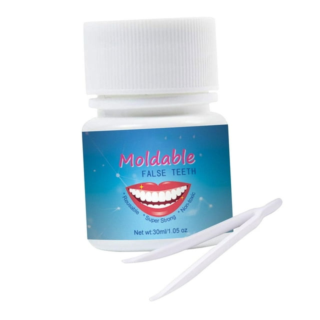 Cuentas de reparación de dientes,Perlas de reparación de dientes temporales Brecha de dientes falsos,Juego de reparación de dientes Relleno de dientes multifuncional