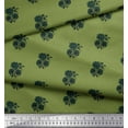 thumbnail image 3 of Soimoi Japan Crepe Satin Fabric Floral Block Printed Fabric 1 Yard 42 Inch Wide, 3 of 3