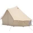 thumbnail image 4 of WHITEDUCK Regatta Canvas Bell Tent - w/StoveJack, Waterproof, 4 Season Luxury Camping and Glamping Yurt Tent Outdoor (16.5' (5M), Water Repellent, Sandstone Beige), 4 of 7