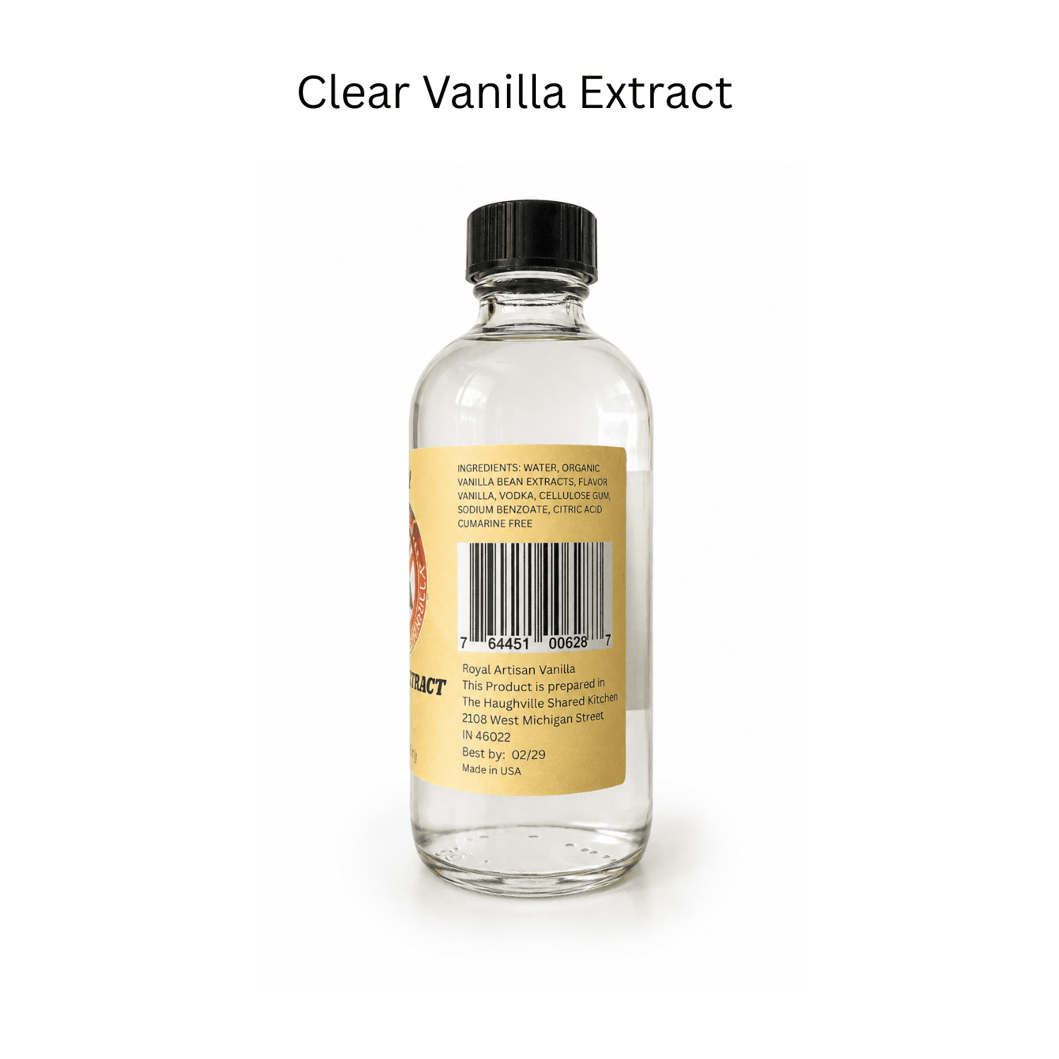 Royal Artisan Vanilla Clear Vanilla 8 oz, Special for Baking