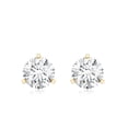 thumbnail image 2 of Rosec Jewels Certified Lab Grown Diamond Earrings - EF-VS Grade - Screw Back, 10K Yellow Gold, 2 of 6