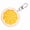 Orange, variant on Resin Lemon Key Charm Simulation Fruit Key Chain Unique Jewelry Handmade Gift