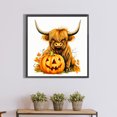 thumbnail image 4 of 5D DIY taladro redondo completo pintura de diamante becerro calabaza kit decoración 40x40cm JShteea El nuevo, 4 of 9