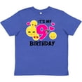 thumbnail image 3 of Inktastic Its My 9th Birthday with Smiling Emoticons Youth T-Shirt, 3 of 5