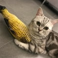 thumbnail image 1 of Agiferg Jouet Réaliste pour Chat Poisson Herbe à Chat Menthe en Peluche Animal de Compagnie Interactif à Mâcher Jeu 20cm, 1 of 9