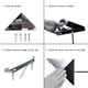 thumbnail image 5 of Aplique de pared triangular LED para interiores de 5 W, diseño moderno original, lámpara decorativa de aluminio para dormitorio, pasillo y salón, blanco frío., 5 of 5