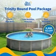 thumbnail image 2 of Blue Wave Trinity 21-ft Round 52-in Deep Steel Wall Pool Package with 7-in Top Rail, 2 of 7