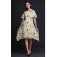 thumbnail image 3 of Bimba Tunique à Épaules Dénudées Imprimée Oiseau Jaune pour Femmes Robe de Soirée Col Rond - Très Grand, 3 of 6