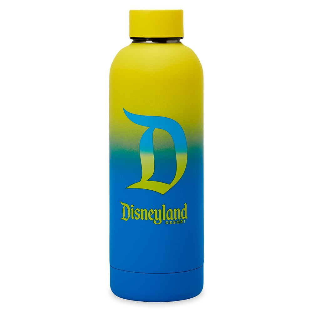Disneyland Logo Neon Stainless Steel Water Bottle Drink Cup 16oz
