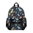 thumbnail image 3 of DarkBlue Dinosaurs AstronautHelmets Pattern Cute School Backpack Bag for School with Padded Back and Adjustable Shoulder Straps 15.25"x11.5"x5.25", 3 of 5
