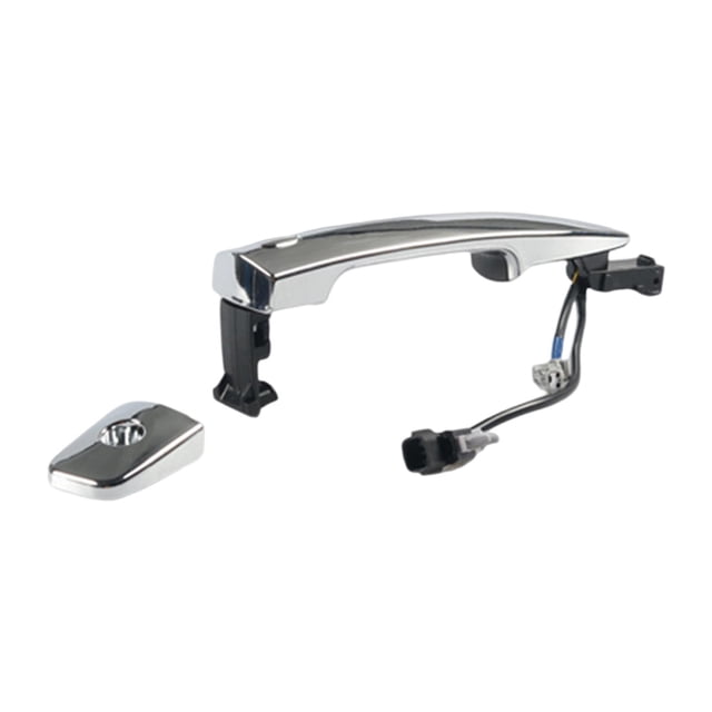 Manija de puerta exterior Chrome Vehicle 80640 9N00A Suministros Reemplazos directos duraderos Accesorio del lado del conductor delantero izquierdo DYNWAVEMX Manija de puerta exterior