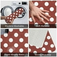 thumbnail image 3 of Pofeuu Maroon And White Polka Dot Print Flannel Doormats Rug16"x24"Rug Washable Doormats Indoor Outdoor Rugs for Layered Front Door Mats, Porch, Kitchen, Entryway, 3 of 7