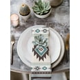 thumbnail image 3 of Hokiten Kitchen Dinner Napkins Set of 4 Southwest Ethnic Cloth Napkins Reusable Washable Table Napkins for Weddings Cocktail Parties Holiday Table Decor 20x20 Inch, 3 of 8