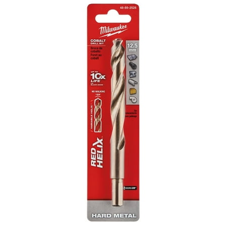 

Pack of 1 Milwaukee 48-89-2528 12.5 Mm Red Helix Cobalt Drill Bit - Metric