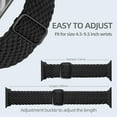 thumbnail image 4 of 3 Pack Braided Solo Loop Compatible for Apple Watch Bands 38mm 40mm 41mm 42mm 44mm 45mm 49mm Women Men, Adjustable Stretchy Nylon Strap for iWatch Bands Series 9 8 7 6 5 4 3 2 1 SE Ultra/Ultra 2, 4 of 8