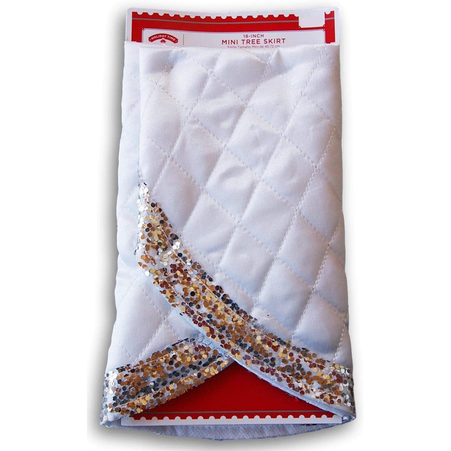 Miniature Christmas Tree Skirt for Small Mini Artificial Trees