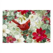 Olivia's Home - 22" x 32" Accent Rug - Christmas Colors & Cardinal