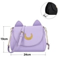 thumbnail image 2 of Lindo gato monederos cuero pu bolsos elegantes bolsos de hombro, 2 of 6