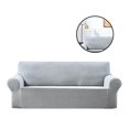 thumbnail image 4 of Stretch Sofa Slipcover Elastic Couch Fixation Couch Cover Washable Furniture Protector for Kids Pets, Silver Gray, 4 of 9