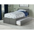 thumbnail image 6 of Orlando Twin Extra Long Bed with Footboard and Twin Extra Long Trundle in Grey, 6 of 8