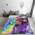thumbnail image 4 of Manta de cama y sofá de Gabby_Dollhouse, manta de forro polar, ligera, cálida y acogedora, ideal para todas las estaciones, decoración esponjosa para exteriores y el hogar, 101 x 76 cm, 4 of 5