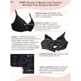 thumbnail image 5 of BIMEI Mastectomy Bra with Pockets for Breast Prosthesis Women's Full Coverage Wirefree Everyday Bra plus size 8102,Black,36B, 5 of 7